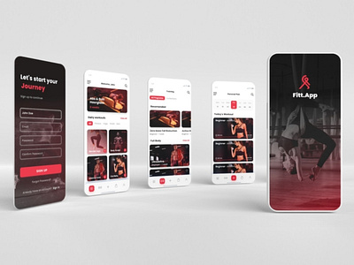 Fitness App UI Design app design design splash screen ui ux