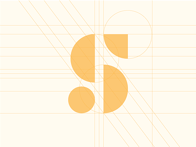 S Mark Grid $ branding geometric grid icon mark money s symbol