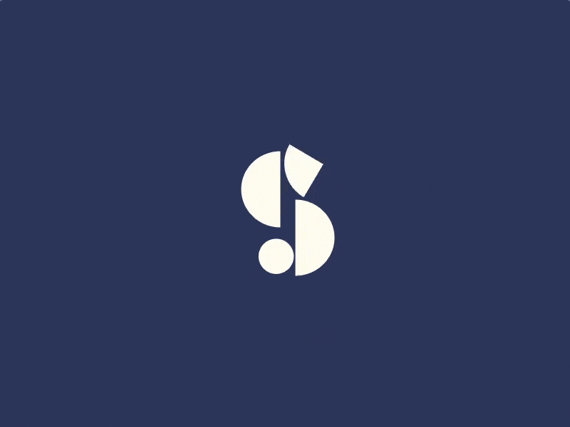 Sliding S Animation $ animated branding icon invision studio logo typography