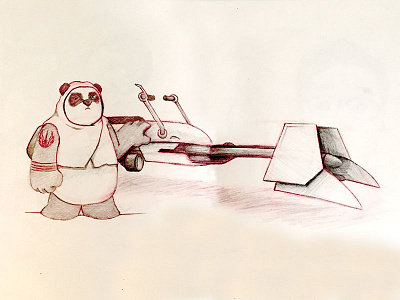 Ewok and his Speeder ewoks speederbikes starwars