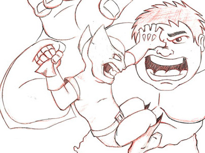 Wolverine vs. Hulk pillow fight hulk pillowfight wolverine
