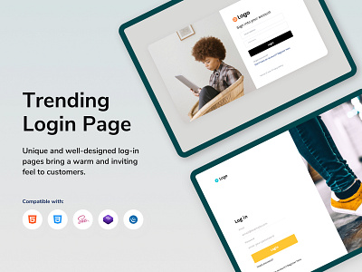 Free Bootstrap 4 Login Form card cards clean design system fold landing page login login page login screen minimal onboarding presentation saas split typography uidesign user interface ux web webdesign