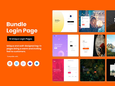 Login Templates Bundle admin dashboard bootstrap 4 chart clean clean ui login login form login screen product profile statistics typography ui user experience user interface ux