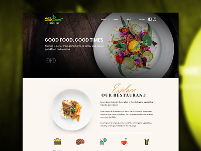 wildleaves app clean flat landing page running ui ux websie