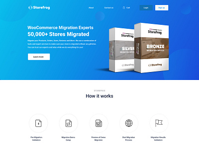 Storefrog export landing page migration orders product reviews site storefrog uiux web website woocommerce