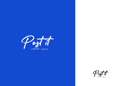 Post It admin blog branding flat font identity letters logo logotype mark busch naming re brand re design rebranding simple type typography ui