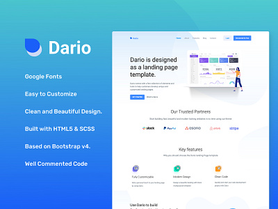 Dario Landing Page