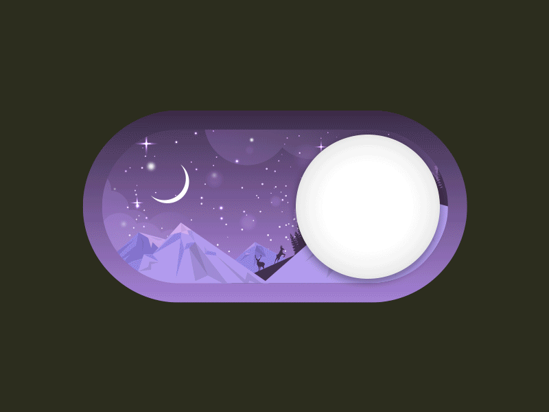 Toggle animation animation day gif ice illustration moon night sky sun toggle vector white