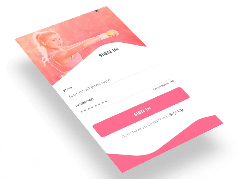 #001_Sign-Up 001 dailyui flinto sign in sign up transition ui ux zayeem