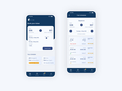 Train ticket reservation apps app booking clean debut design flat indonesia minimal mobile mobile ui redesign reservation ticket train ui ui design uiux ux