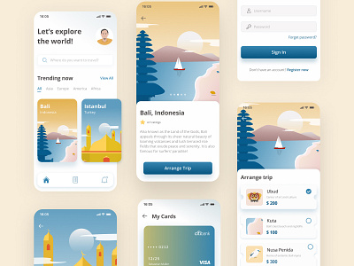 Travel Agency Mobile Apps Concept