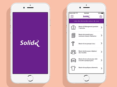 SolidR application iOS app application ios iphone solidarity