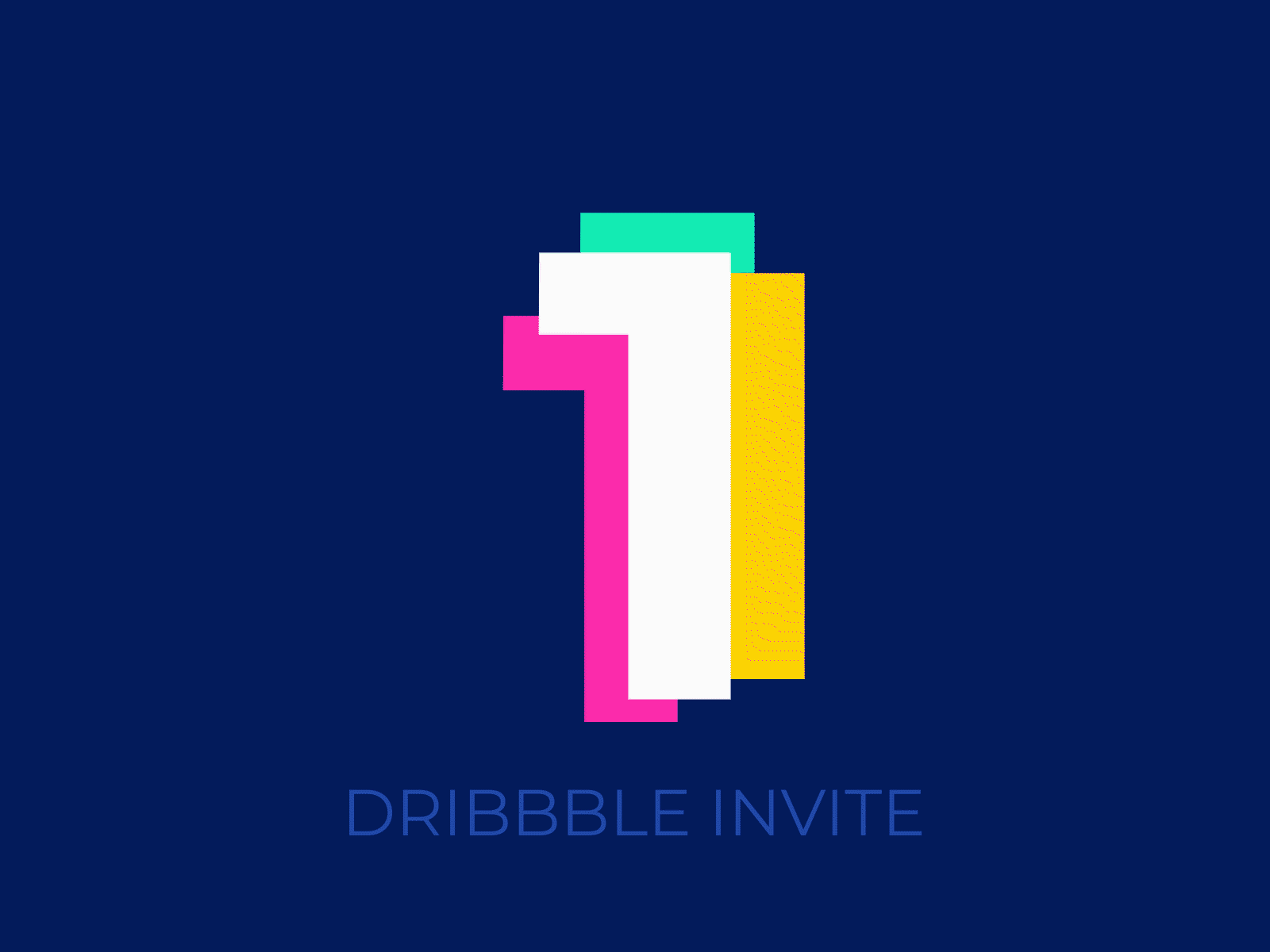 One Dribbble Invite ! aftereffects animation dribbble invite invitation invite invite giveaway