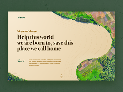 .clrwtr, an eco initiative concept