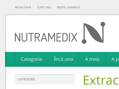 Can you make the logo bigger? green grey nav nutramedix open sans