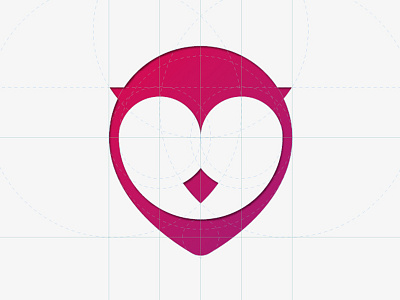 GigOwl Icon dropmark gig gigowl icon logo owl pink red