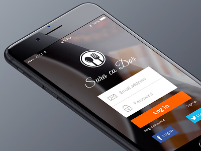 Sura cu dor - Restaurant App app design mobile ui ux