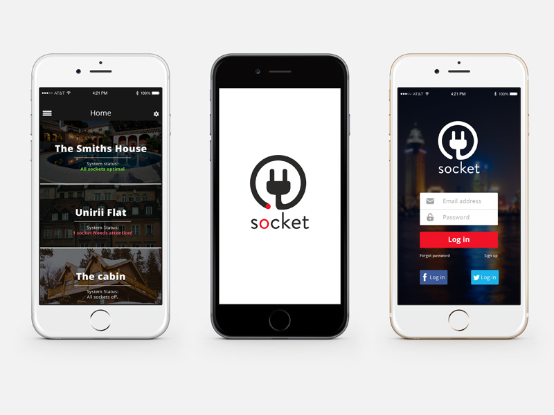 Socket App ux ui mobile iscoket socket