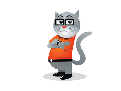 It Cat cartoon cat character illustration it it cat