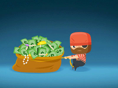 13 Thieves - Title screen animation (HD link) 13 thieves after effects character emilijus epic jocas lithuania money pirate smooth space inch thief