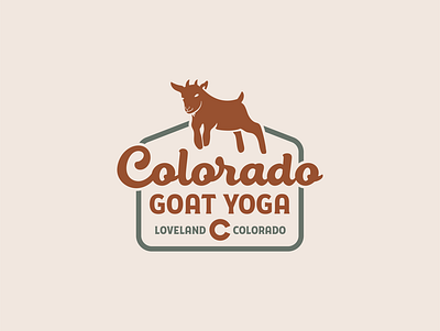 Colorado Goat Yoga branding colorado goat logo