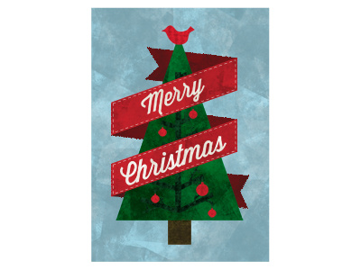 Last Minute Christmas Card for the Family banners christmas green holiday red texture trees