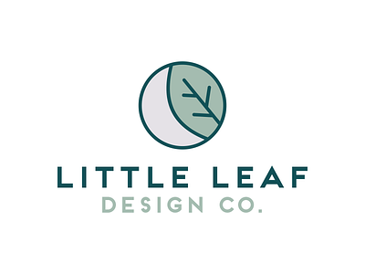 Little Leaf Design Co. brand identity branding leaf logo moon nature
