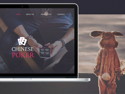 Chinese Poker - Mobile Game App - Website card deck card game chinese gamble game app mobile app poker ui user interface ux website