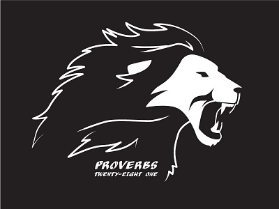 Bold as a lion animal athlete athletic athletics bible black christian lion proverbs verse white