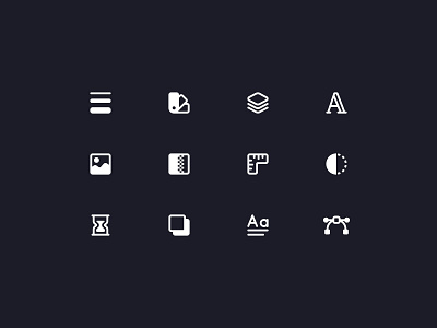 Design Tokens Icons app icons branding category clean dark design design tokens icon icon set illustration light ui vector website