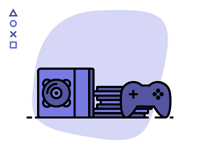 Loots - Game Collection boxes collection controller flat game illustration minimalist rent shop violet