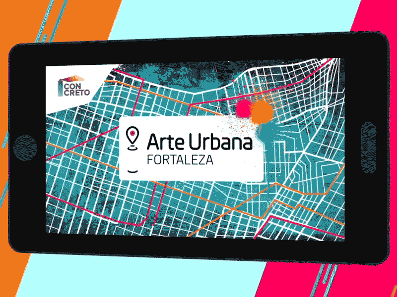 Arte Urbana Fortaleza 3d after aplicativo app fortaleza illustrator motion motion design