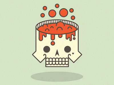 Ugly skull illustration skull ugly vector