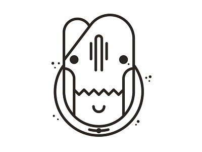 Space Skull illustration skull ugly vector