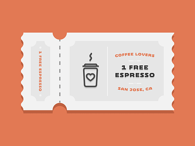 Coffee Lovers coffee coupon illustration