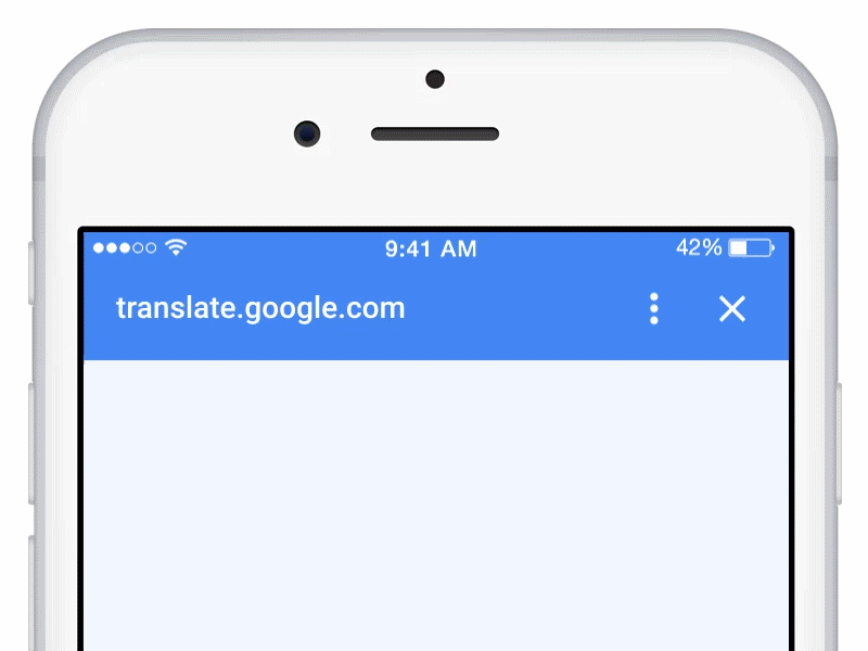 iOS Google App Colored Headers