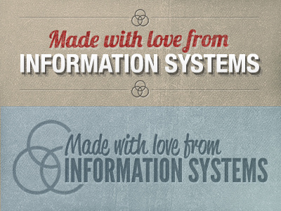 Information Systems Footer Love