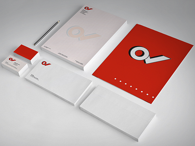 OV Corporate Identity branding business card corporate corporate identity design envelope graphic graphic design identity layout paper
