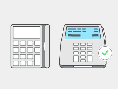 Payment Terminals icon illustration ui