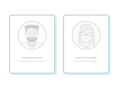 A couple new personas icon illustration people personas ui