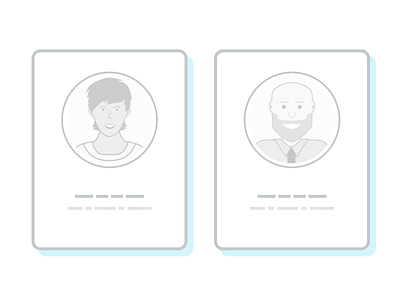 Two more new personas icon illustration people persona ui