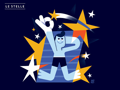 Le stelle art character characters design digital drawing fonzynils graphic illustration illustrator