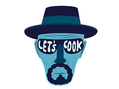 Let's Cook art breakingbad characters creative drawing fonzynils heisenberg illustration magazine serie visual