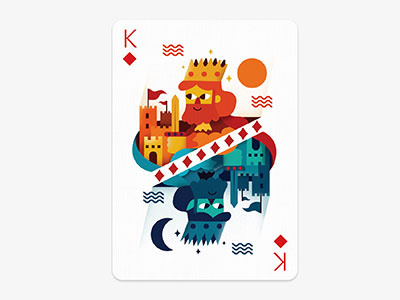 King diamonds contestmpokermcards diamonds fonzynils illustration illustrator king play playingart product