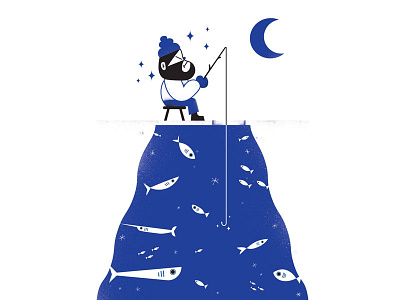 Blu Klein art artic characters color fish fonzynils fun illustration pop sea