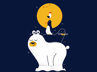 Polar friends characters color emoji fonzynils fun icons illustration illustrator pop stickers