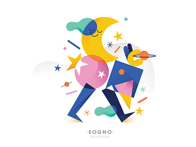 Sogno characters design editorial fonzynils graphic illustration illustrator