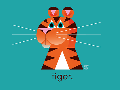 Tiger animals characterdesign colors design fonzynils illustration spot illustration tiger