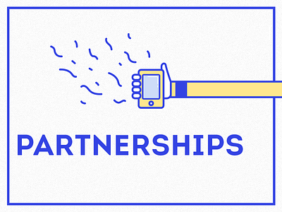 Partnerships - Concept flat icon media partnerships presentation social trend vector
