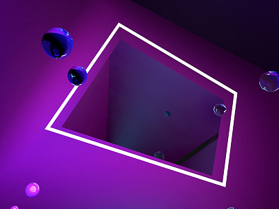 keep climbing it doesnt end 💞 c4d cinema4d lighting materials render space spaces vaporwave